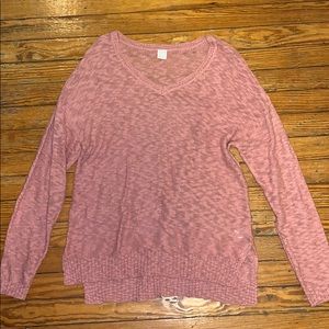 Pink knit sweater